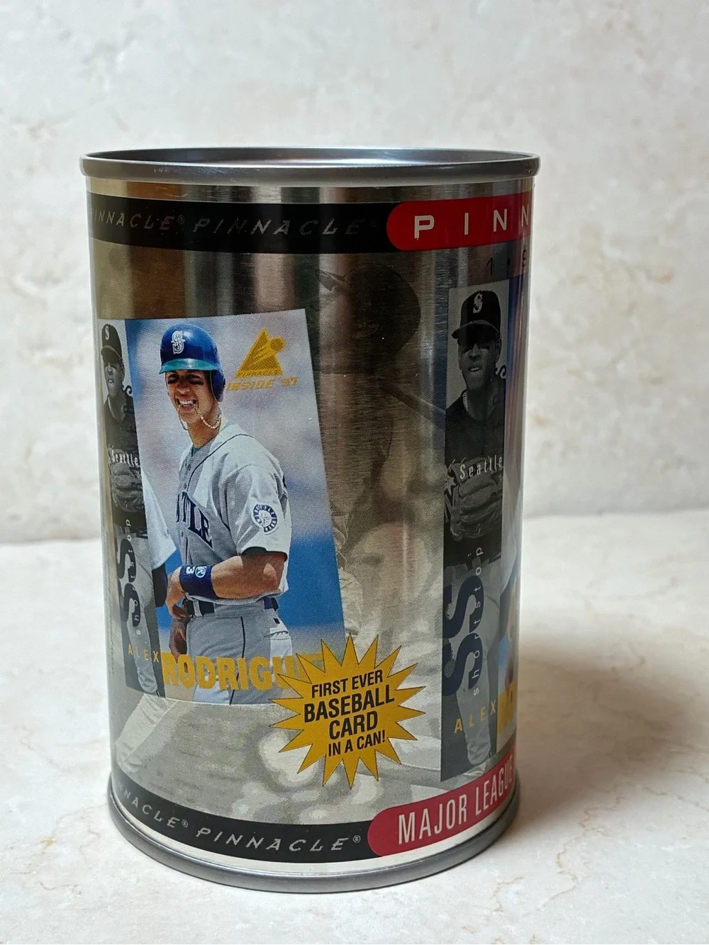 Pinnacle Inside 1997 Major League Baseball Card Can - Alex Rodriguez